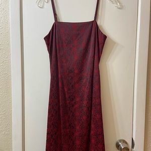Snakeskin mini dress
